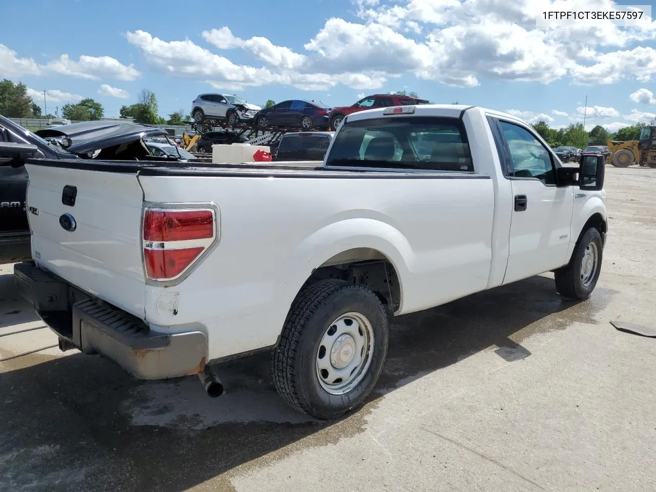 2014 Ford F150 VIN: 1FTPF1CT3EKE57597 Lot: 54463504