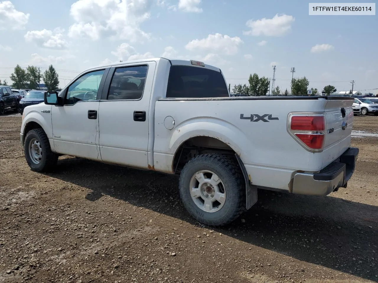 2014 Ford F150 Supercrew VIN: 1FTFW1ET4EKE60114 Lot: 66619064