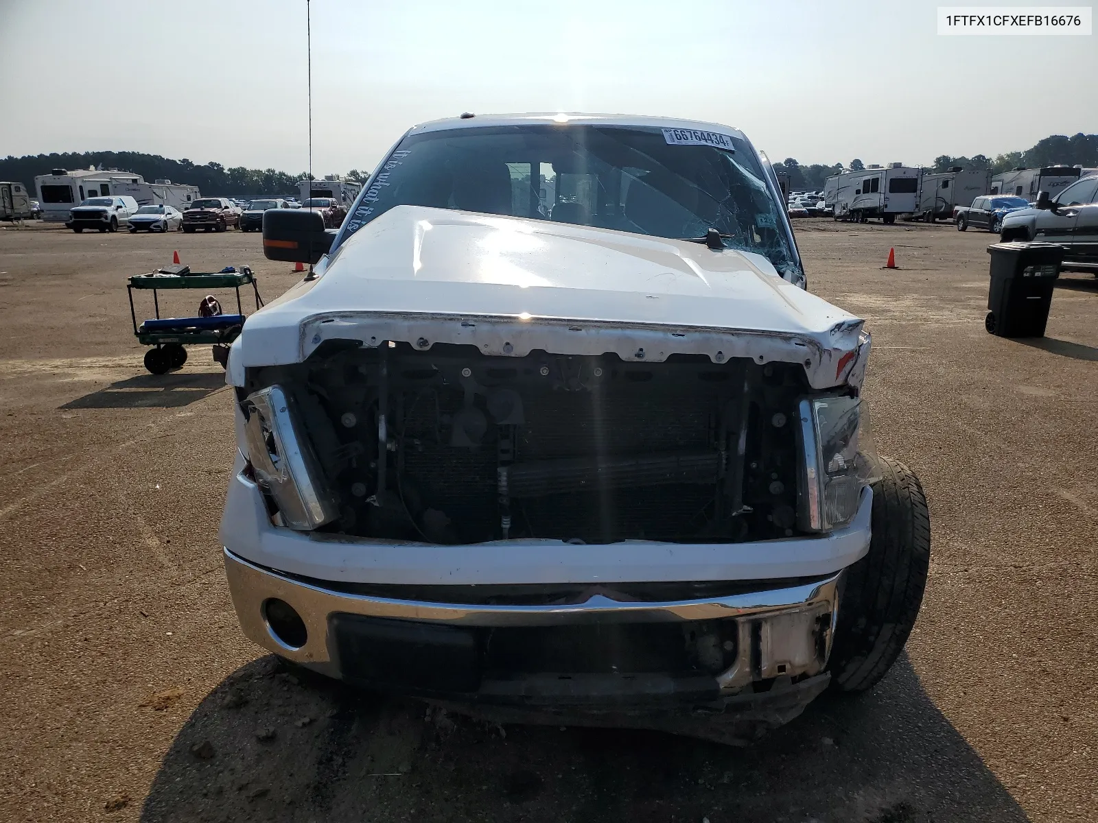 2014 Ford F150 Super Cab VIN: 1FTFX1CFXEFB16676 Lot: 66764434