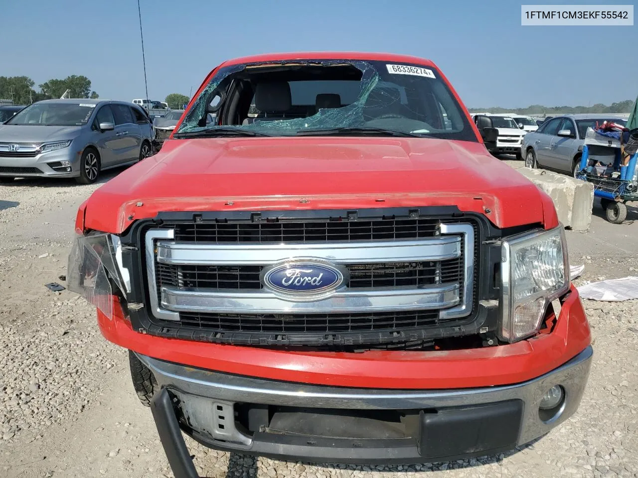 2014 Ford F150 VIN: 1FTMF1CM3EKF55542 Lot: 68336274