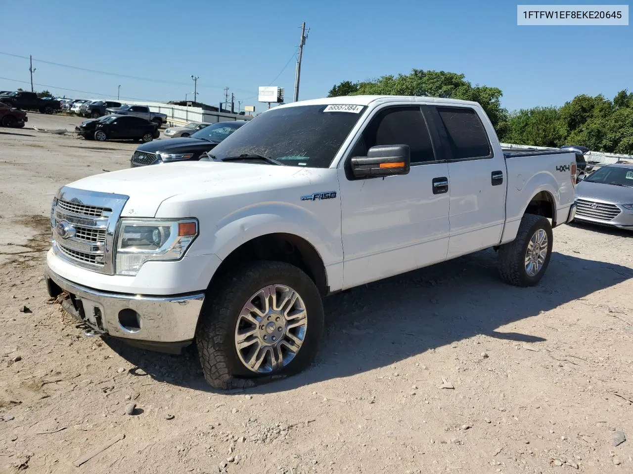 2014 Ford F150 Supercrew VIN: 1FTFW1EF8EKE20645 Lot: 68557384