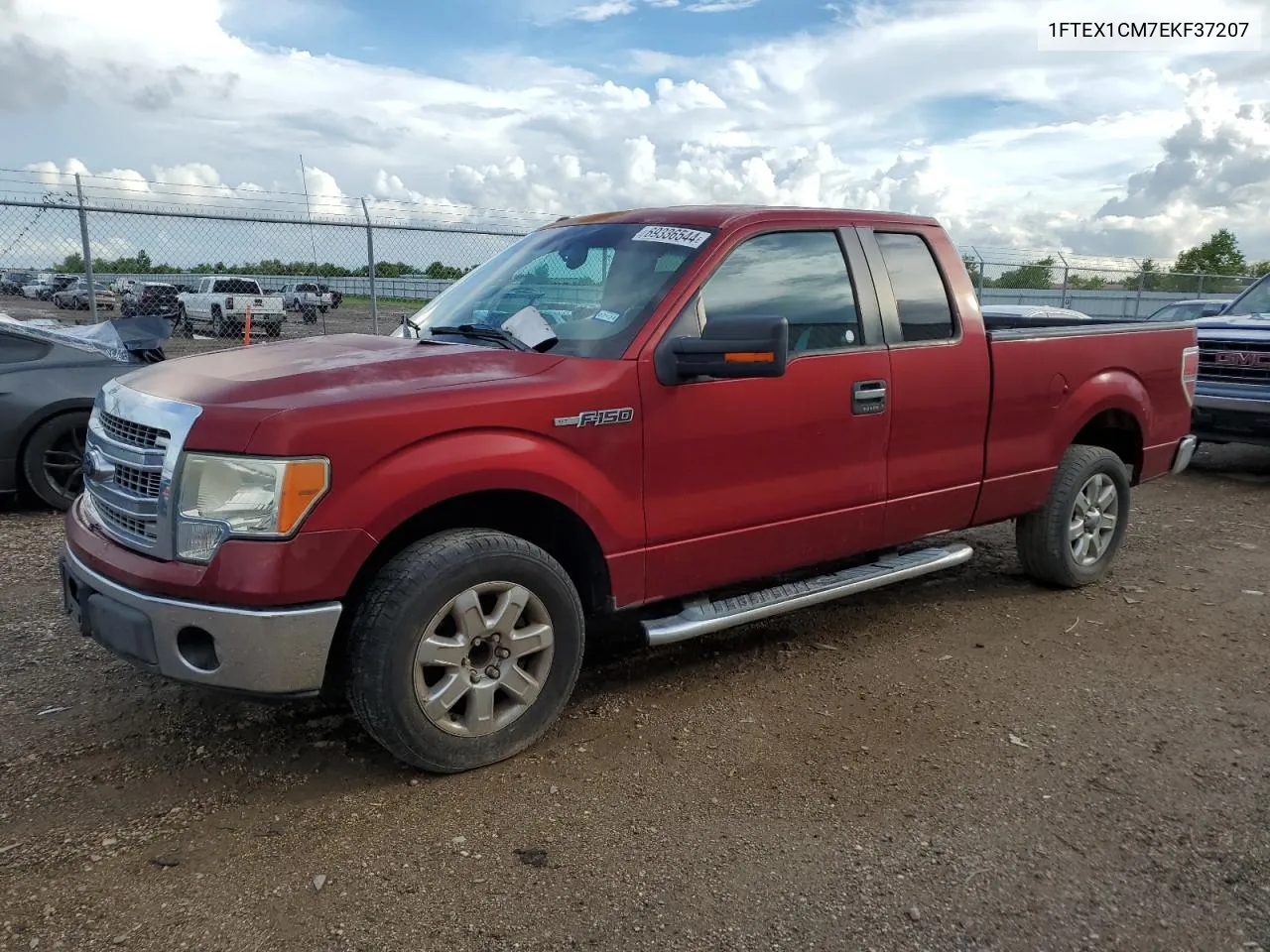 2014 Ford F150 Super Cab VIN: 1FTEX1CM7EKF37207 Lot: 69336544