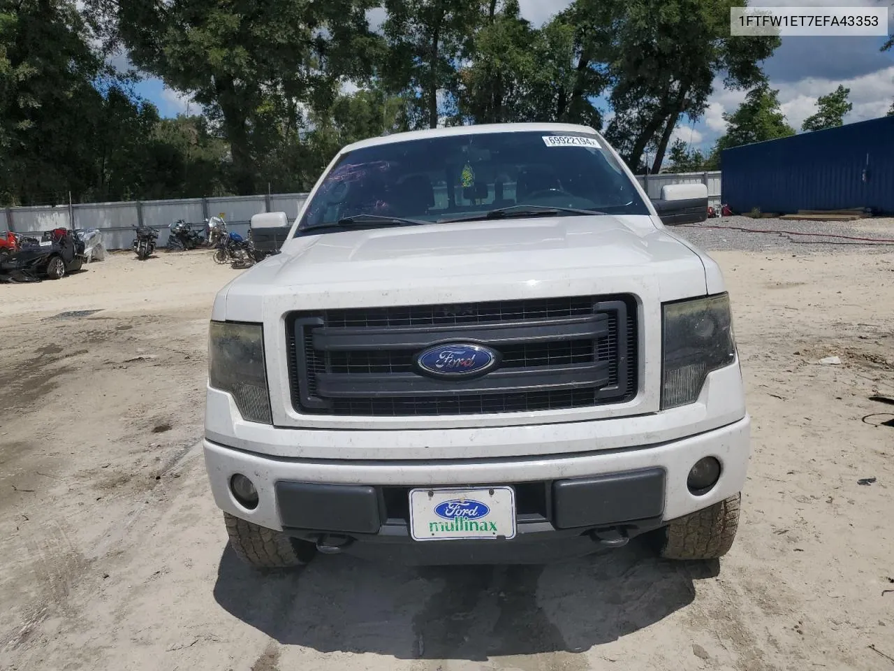 2014 Ford F150 Supercrew VIN: 1FTFW1ET7EFA43353 Lot: 69922194