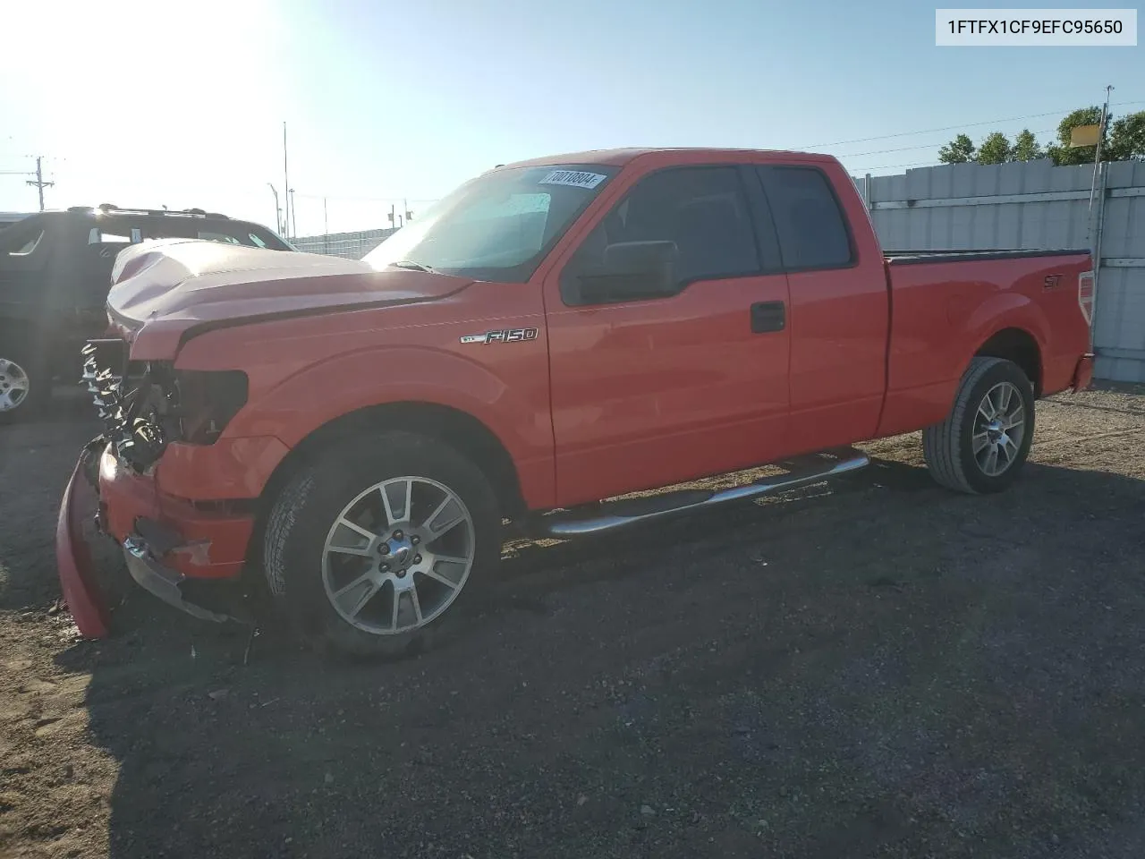 2014 Ford F150 Super Cab VIN: 1FTFX1CF9EFC95650 Lot: 70010804