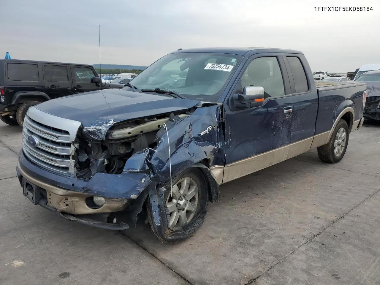 1FTFX1CF5EKD58184 2014 Ford F150 Super Cab