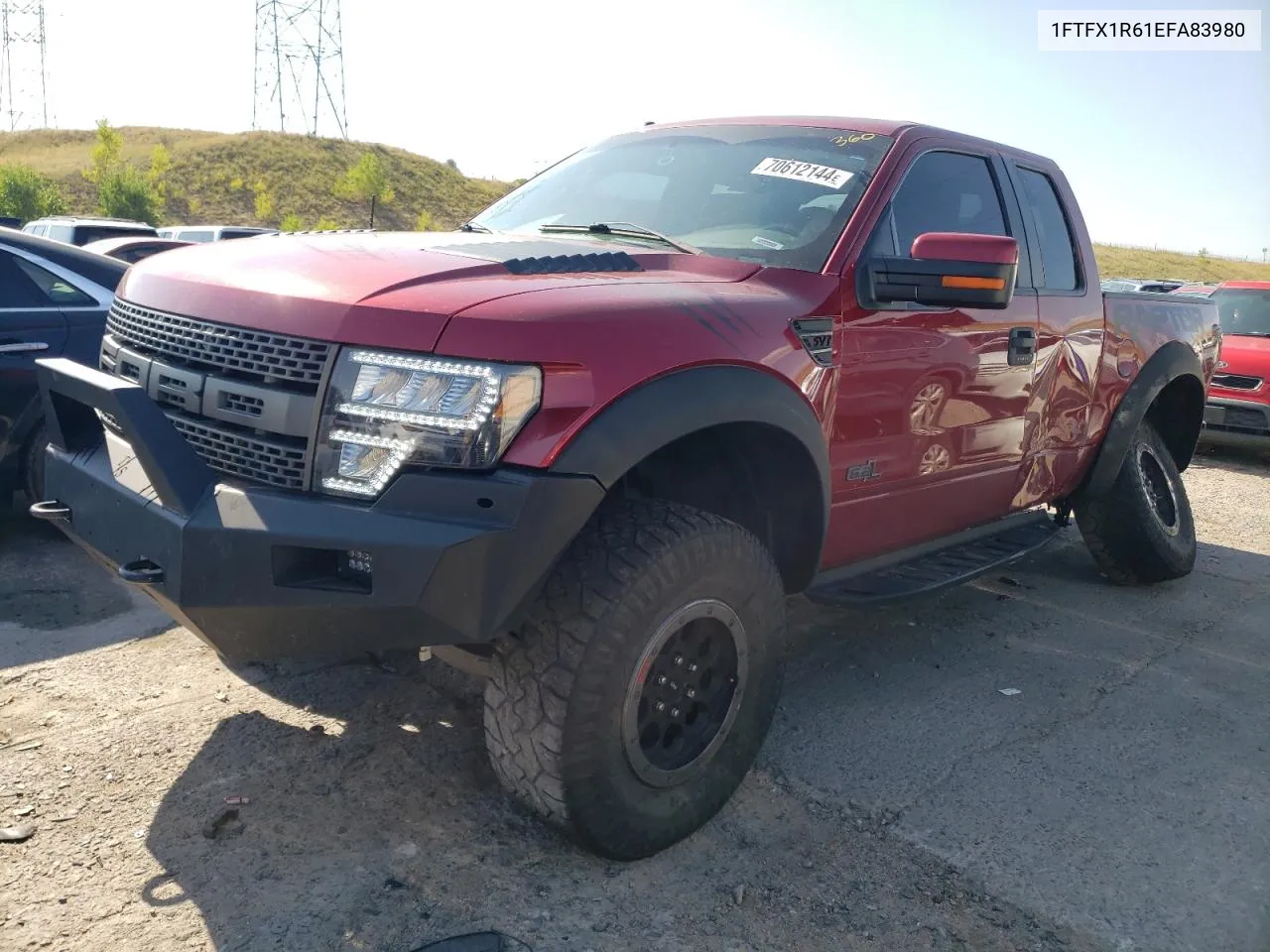 2014 Ford F150 Svt Raptor VIN: 1FTFX1R61EFA83980 Lot: 70612144