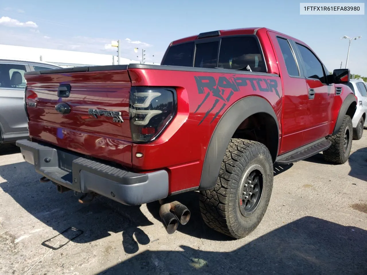 2014 Ford F150 Svt Raptor VIN: 1FTFX1R61EFA83980 Lot: 70612144