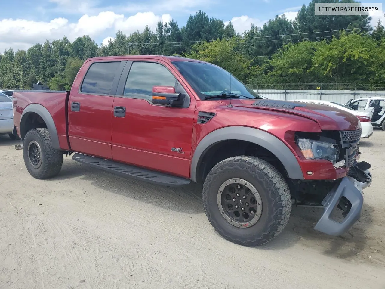 2014 Ford F150 Svt Raptor VIN: 1FTFW1R67EFB95539 Lot: 70974054