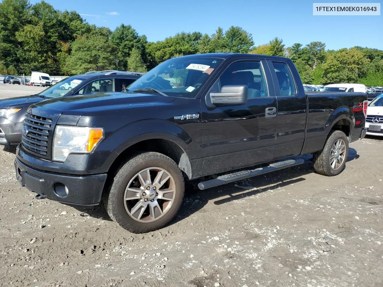 2014 Ford F150 Super Cab VIN: 1FTEX1EM0EKG16943 Lot: 73476234