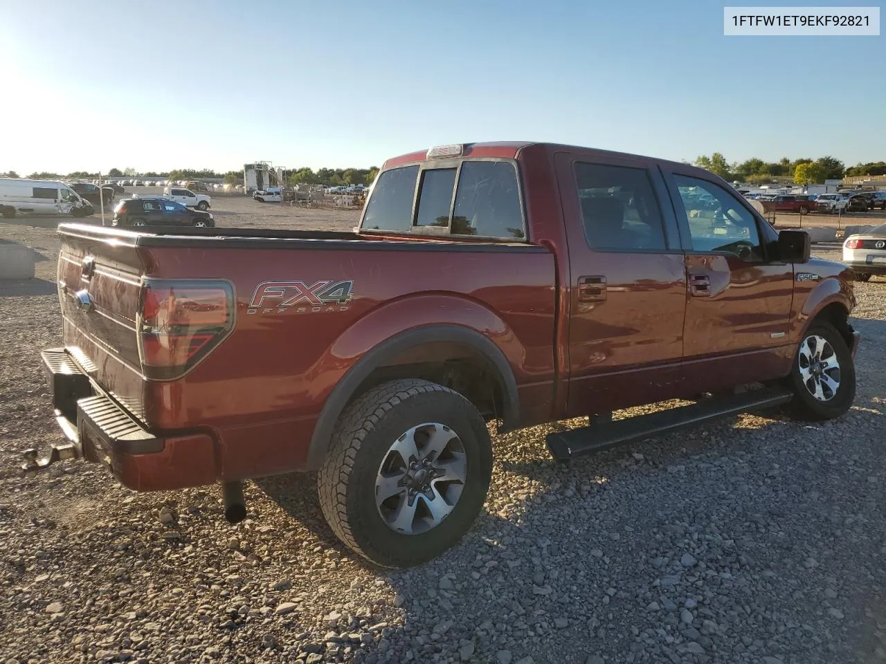 2014 Ford F150 Supercrew VIN: 1FTFW1ET9EKF92821 Lot: 73520864