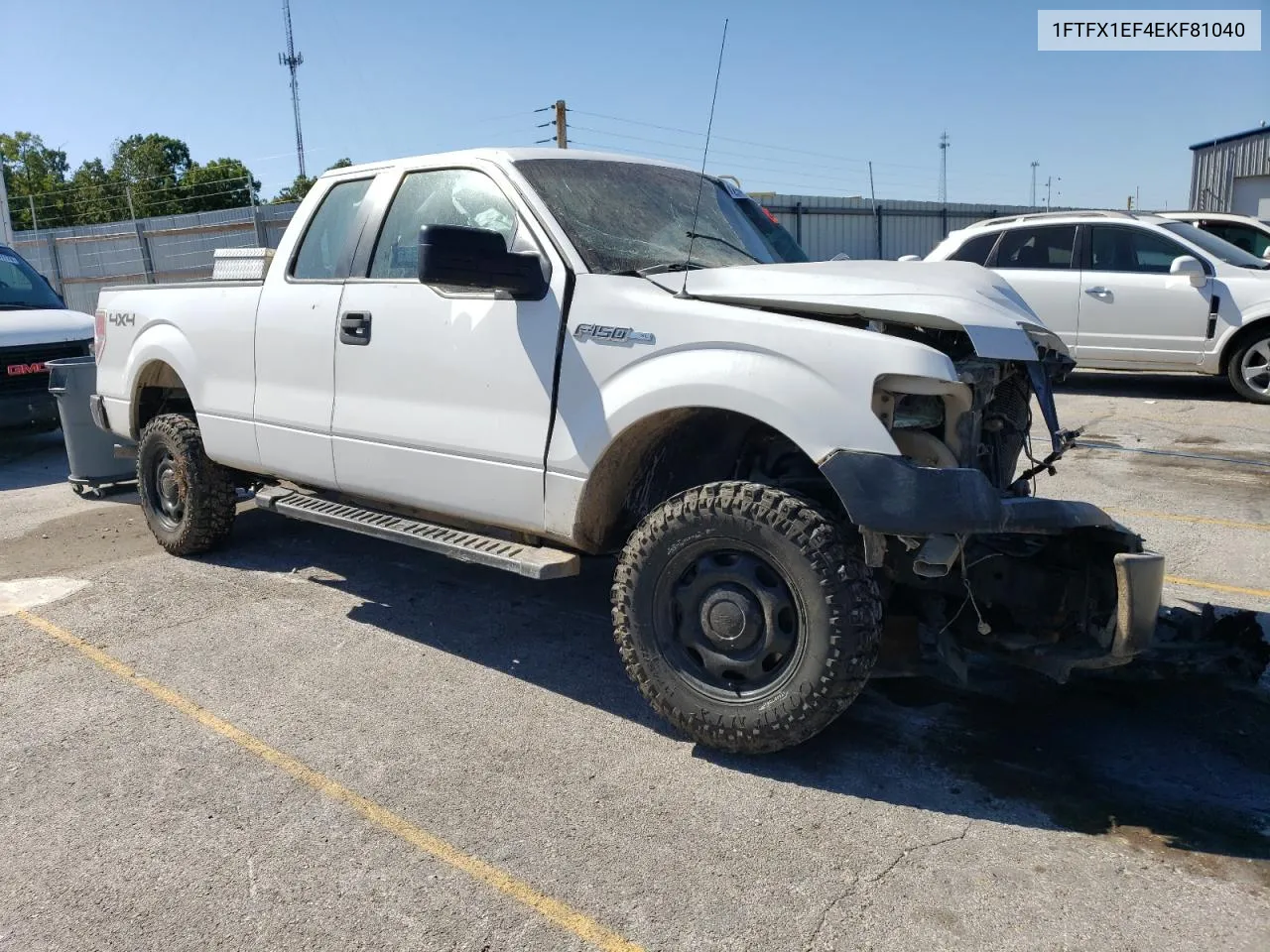 2014 Ford F150 Super Cab VIN: 1FTFX1EF4EKF81040 Lot: 74040804