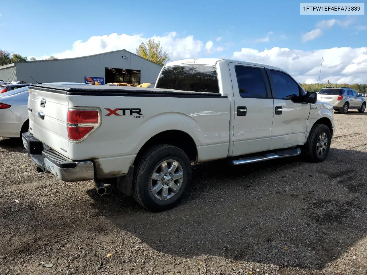 2014 Ford F150 Supercrew VIN: 1FTFW1EF4EFA73839 Lot: 74456104