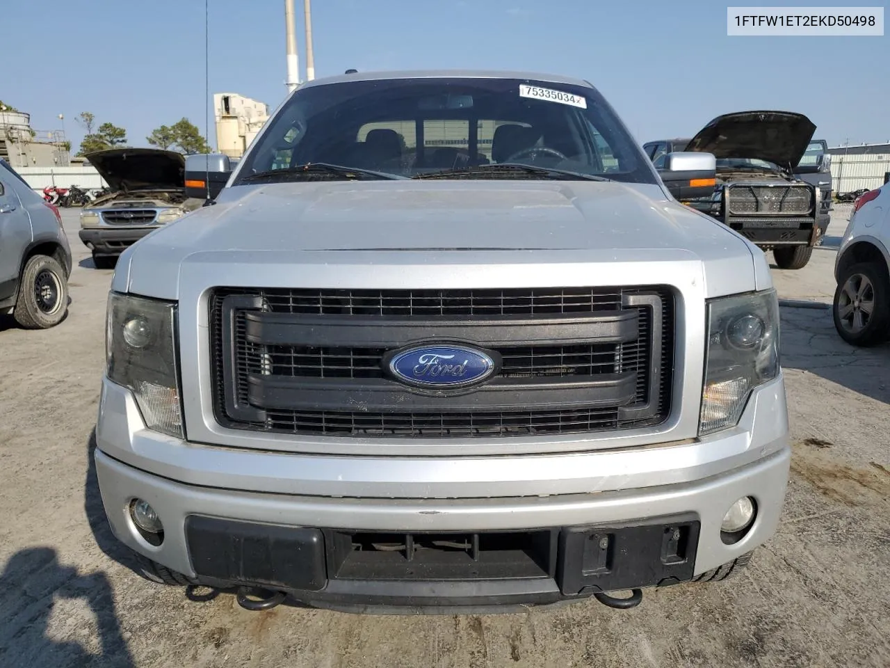 2014 Ford F150 Supercrew VIN: 1FTFW1ET2EKD50498 Lot: 75335034