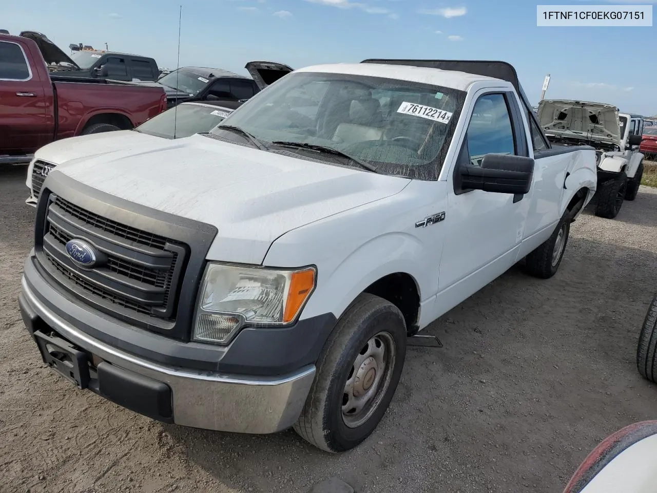 2014 Ford F150 VIN: 1FTNF1CF0EKG07151 Lot: 76112214