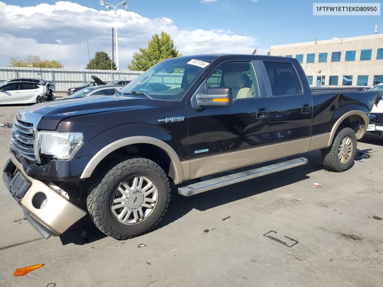 2014 Ford F150 Supercrew VIN: 1FTFW1ET1EKD80950 Lot: 76501854