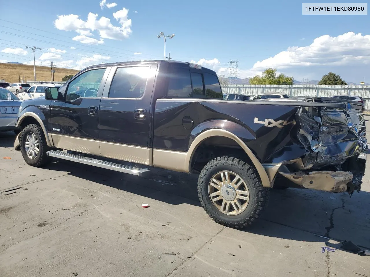 2014 Ford F150 Supercrew VIN: 1FTFW1ET1EKD80950 Lot: 76501854