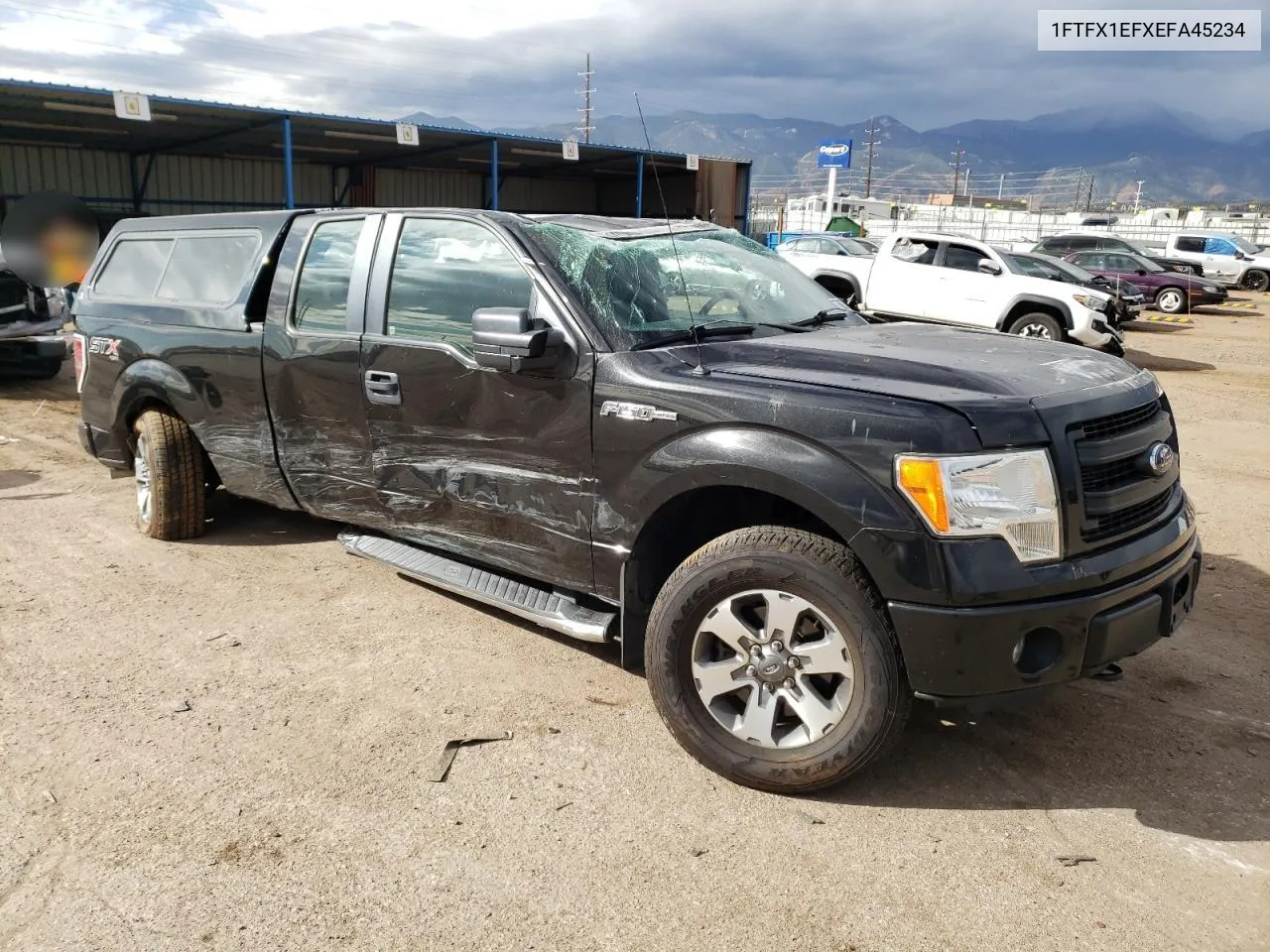 2014 Ford F150 Super Cab VIN: 1FTFX1EFXEFA45234 Lot: 76807314