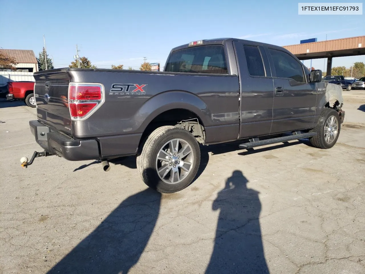 2014 Ford F150 Super Cab VIN: 1FTEX1EM1EFC91793 Lot: 77191924