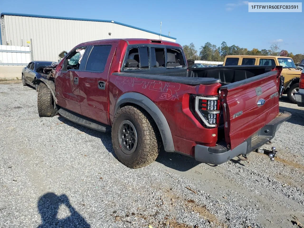 2014 Ford F150 Svt Raptor VIN: 1FTFW1R60EFC83591 Lot: 77909904