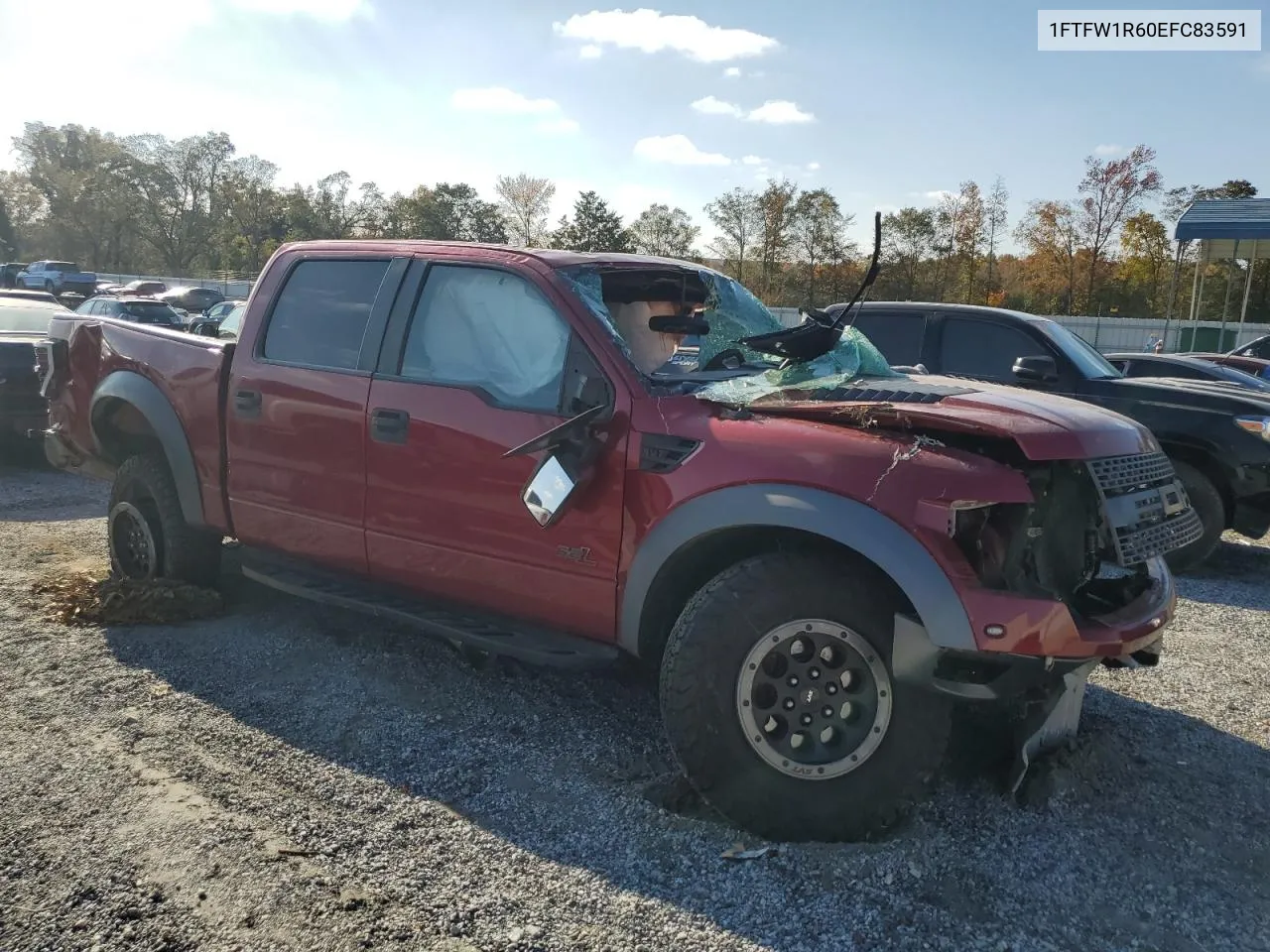 2014 Ford F150 Svt Raptor VIN: 1FTFW1R60EFC83591 Lot: 77909904