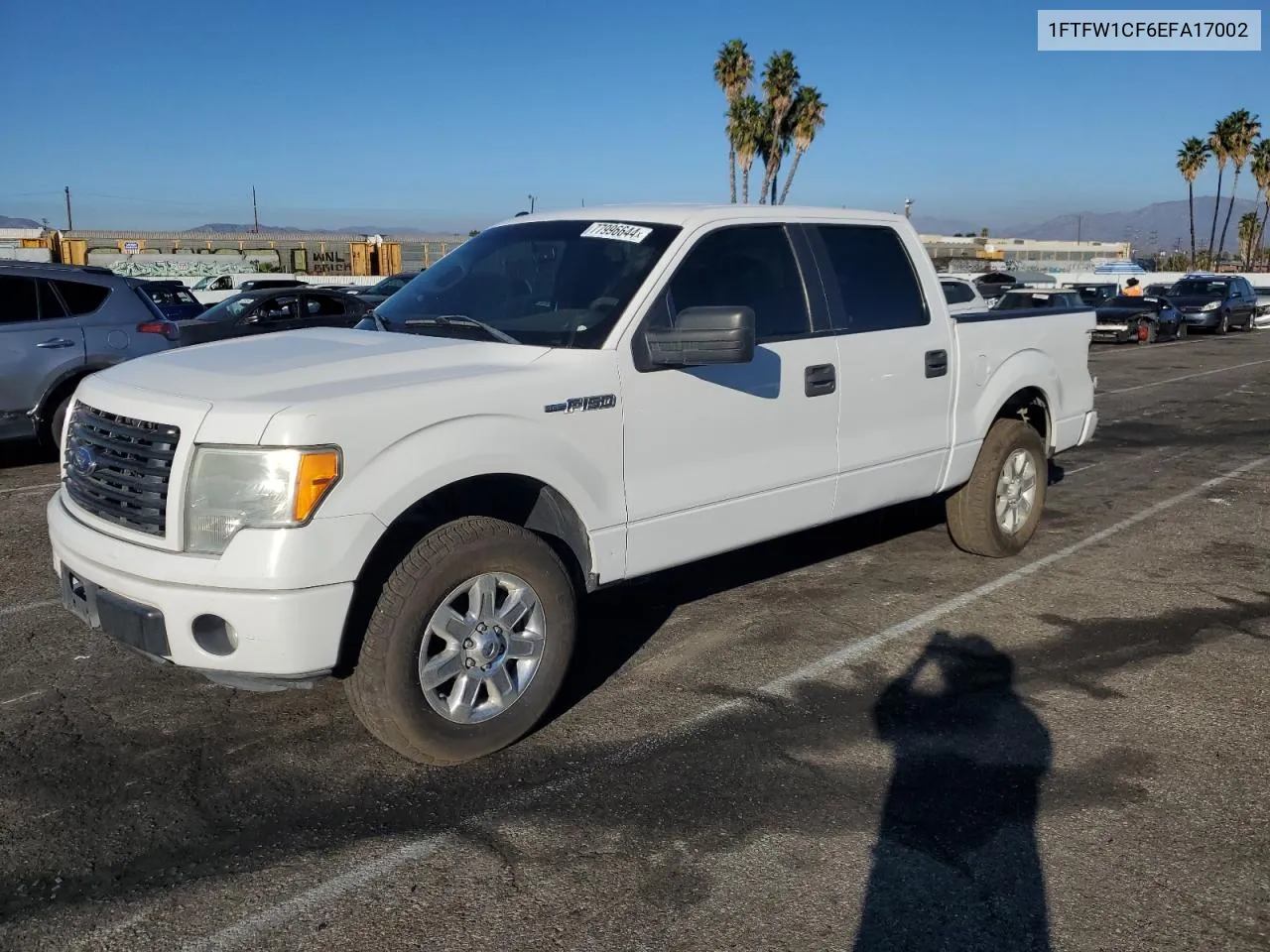 2014 Ford F150 Supercrew VIN: 1FTFW1CF6EFA17002 Lot: 77996644