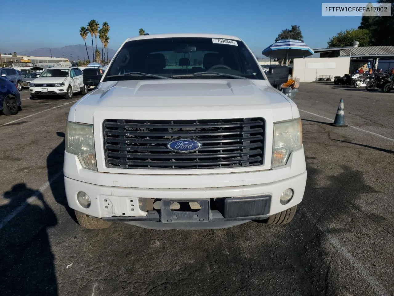 2014 Ford F150 Supercrew VIN: 1FTFW1CF6EFA17002 Lot: 77996644