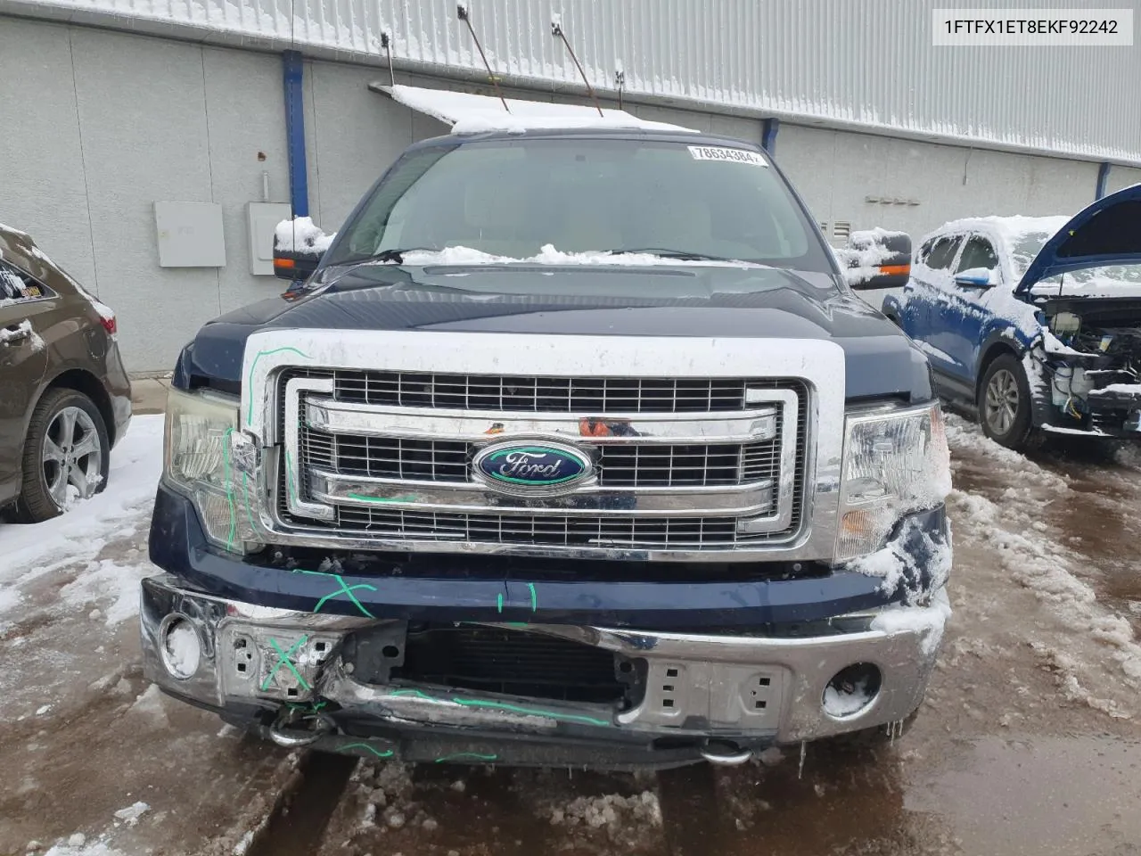 2014 Ford F150 Super Cab VIN: 1FTFX1ET8EKF92242 Lot: 78634384