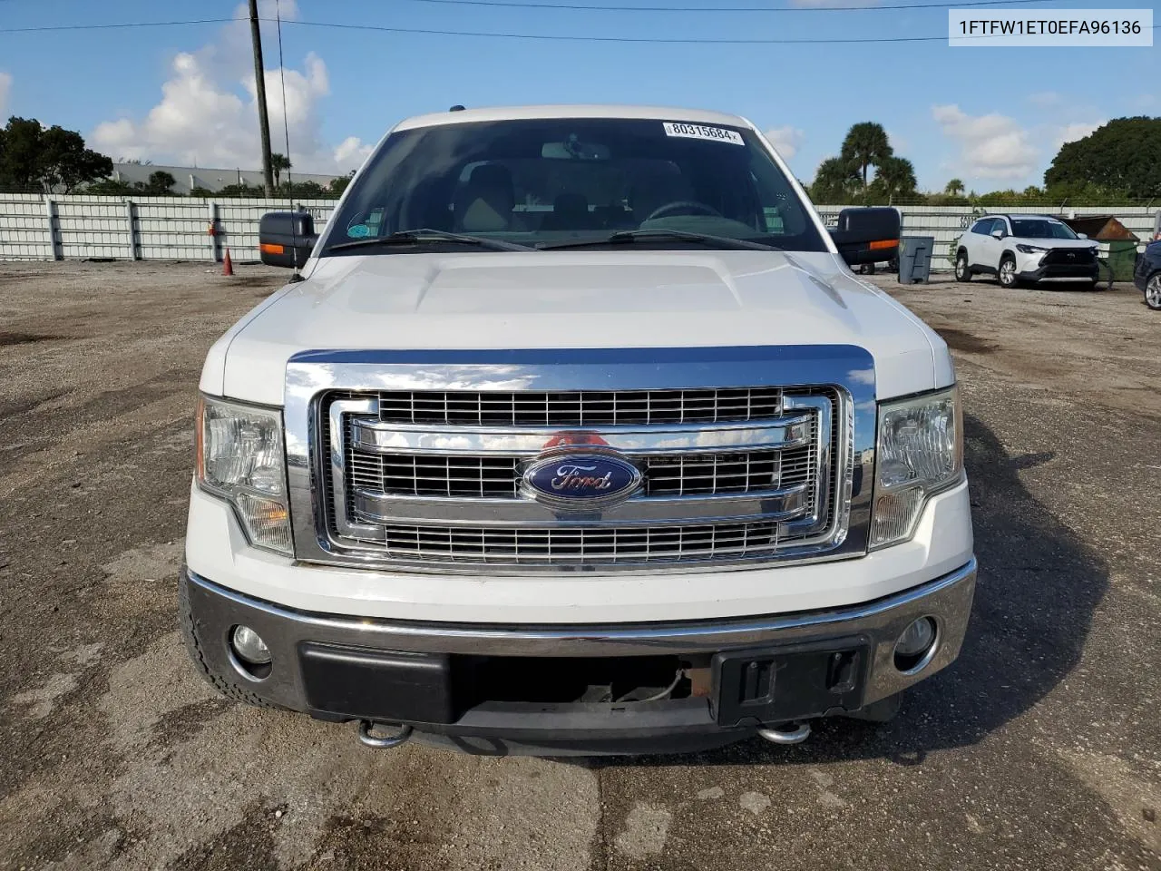 2014 Ford F150 Supercrew VIN: 1FTFW1ET0EFA96136 Lot: 80315684