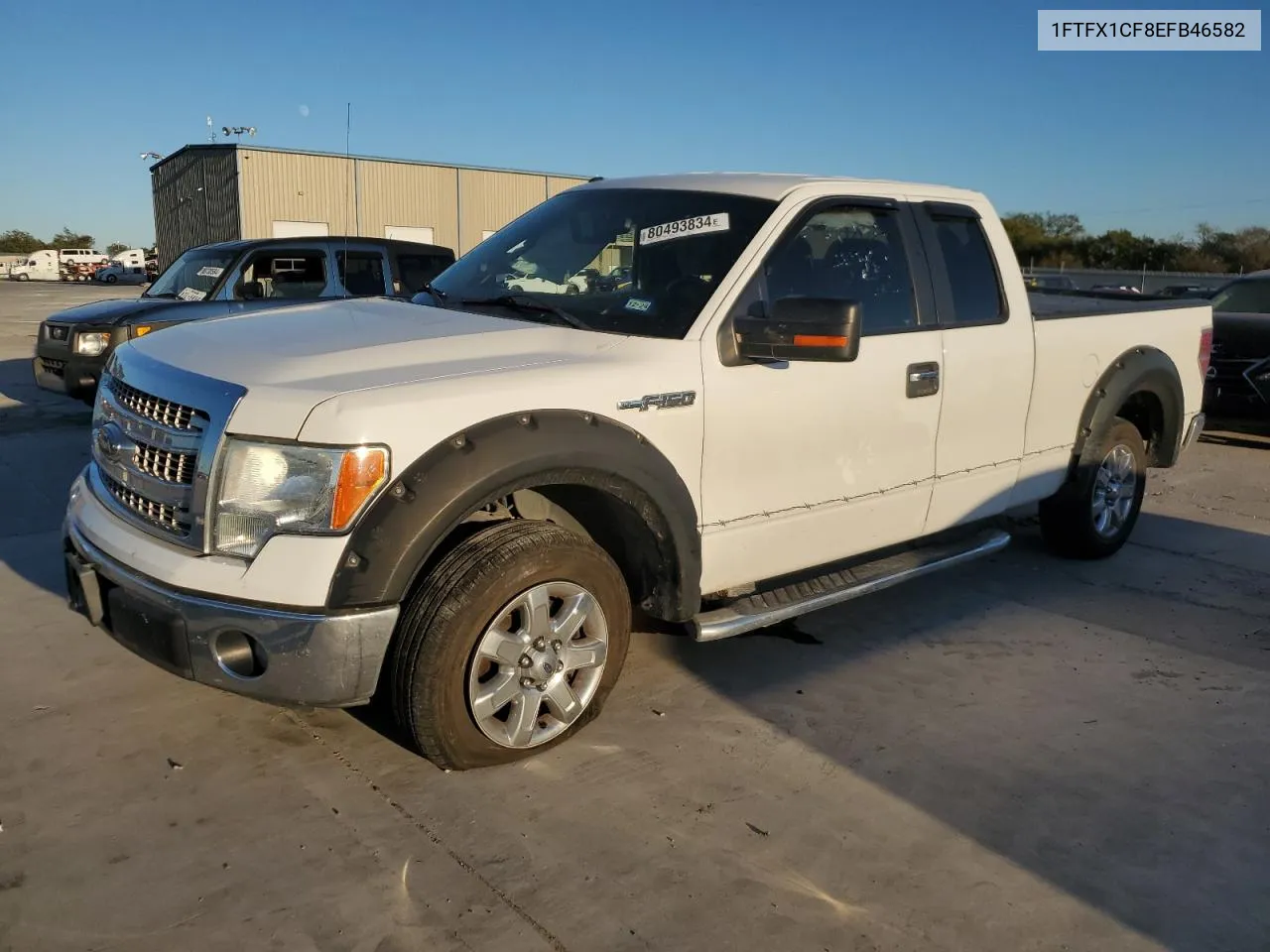 2014 Ford F150 Super Cab VIN: 1FTFX1CF8EFB46582 Lot: 80493834