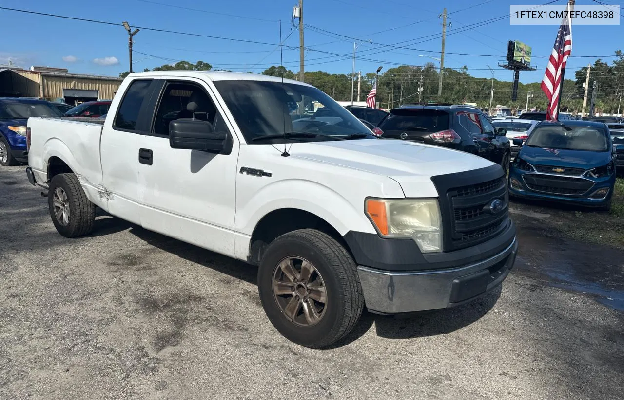 2014 Ford F150 Super Cab VIN: 1FTEX1CM7EFC48398 Lot: 80671464