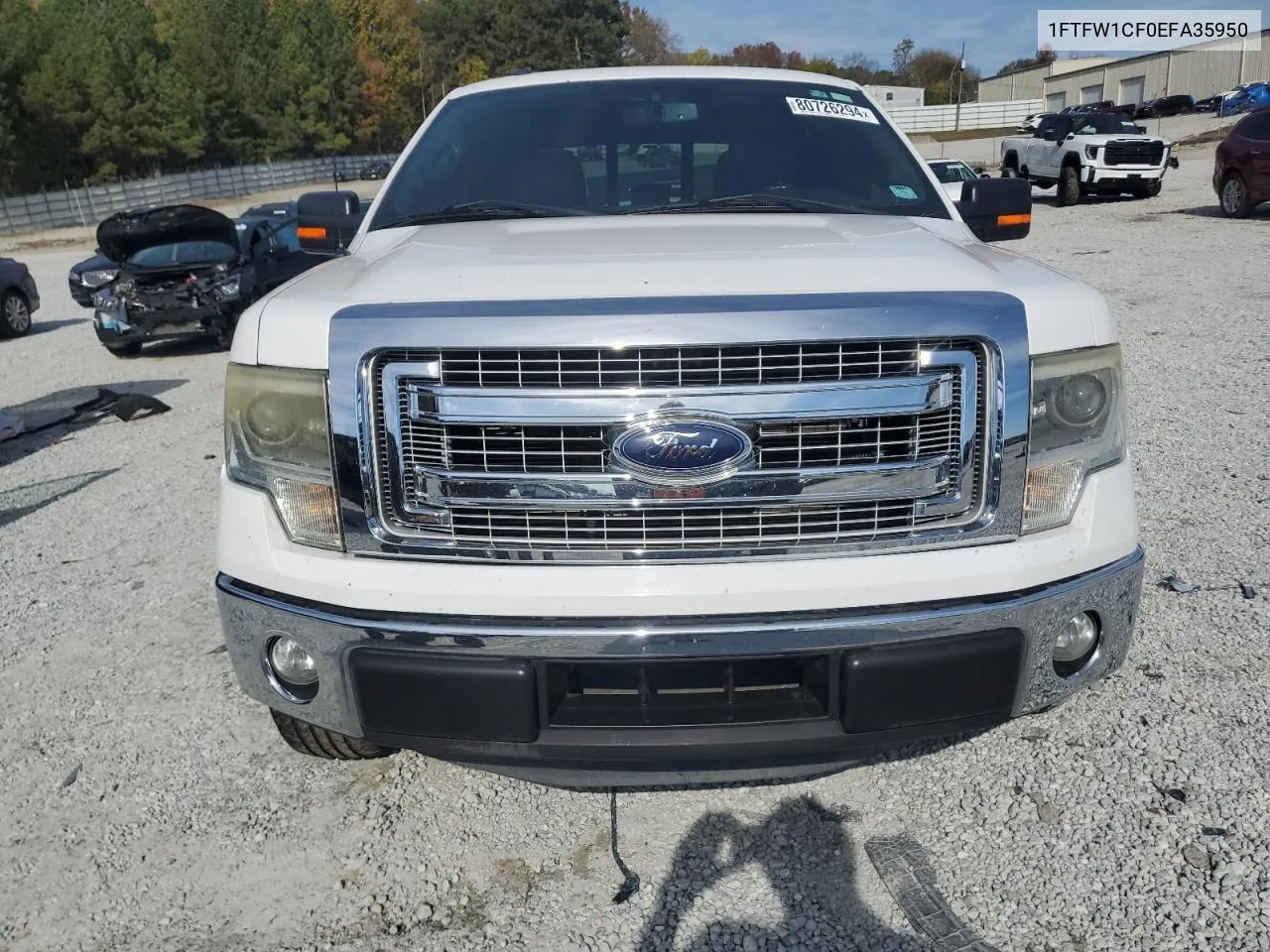 2014 Ford F150 Supercrew VIN: 1FTFW1CF0EFA35950 Lot: 80726294