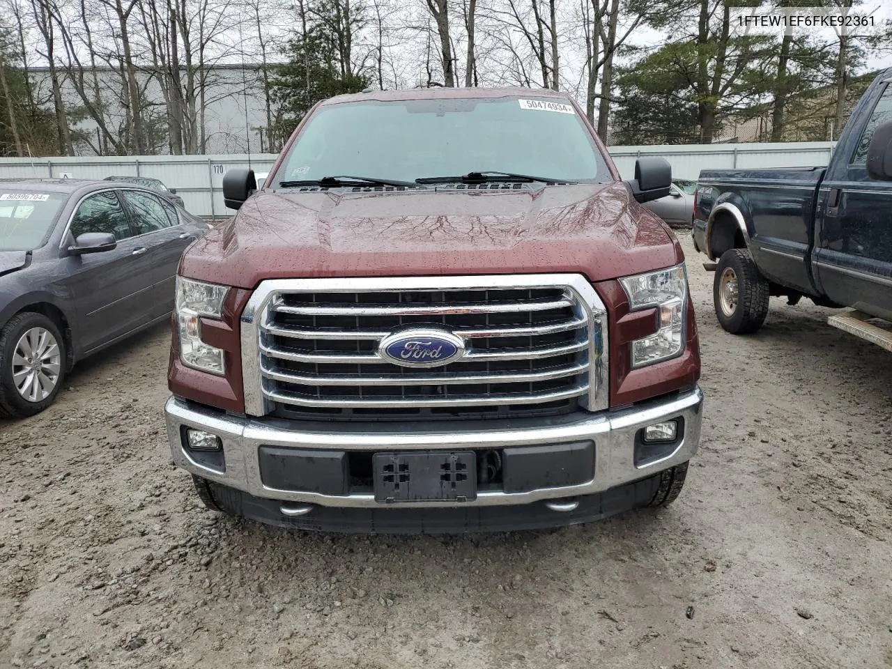 2015 Ford F150 Supercrew VIN: 1FTEW1EF6FKE92361 Lot: 50474934