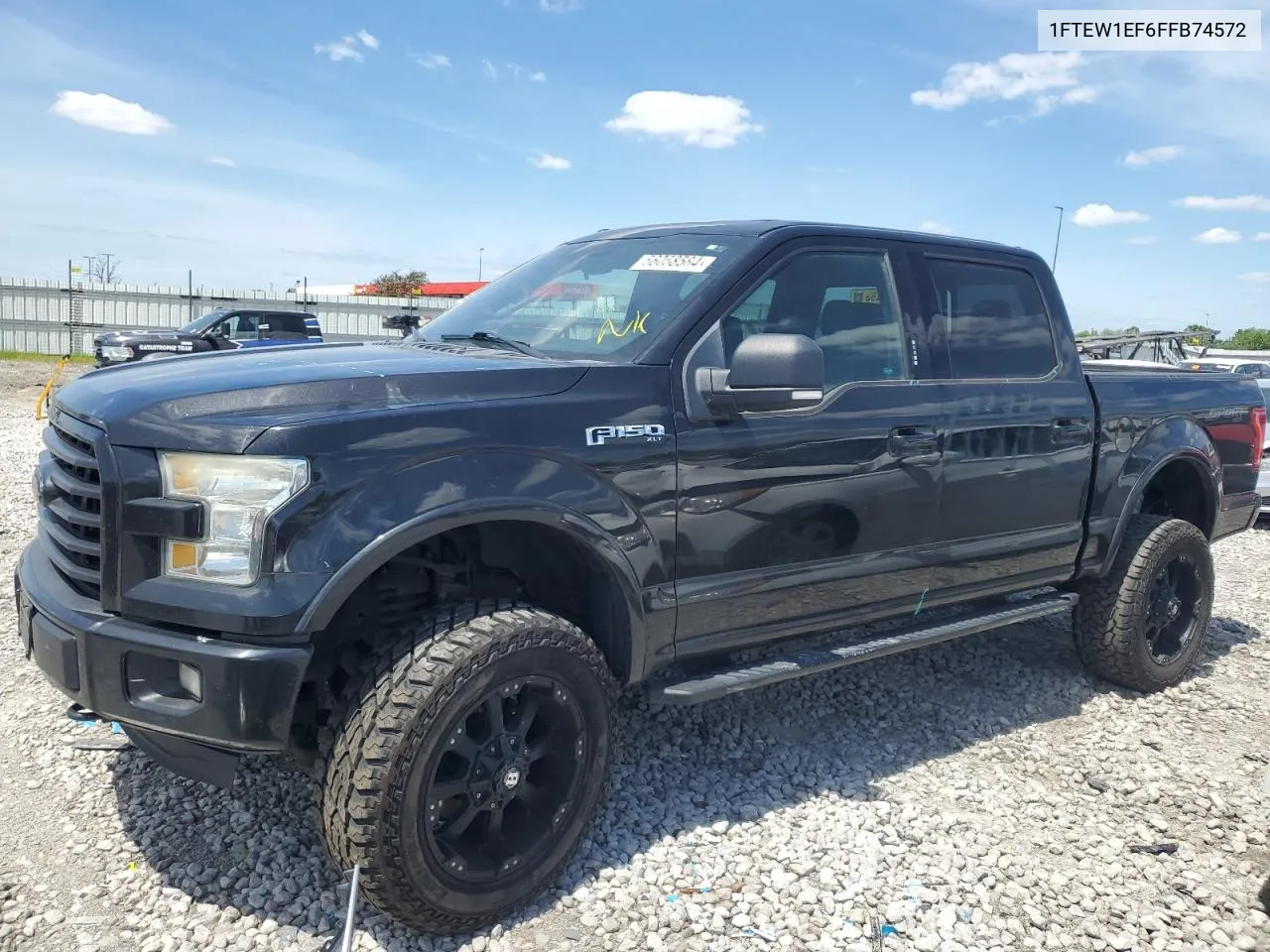 2015 Ford F150 Supercrew VIN: 1FTEW1EF6FFB74572 Lot: 56058584