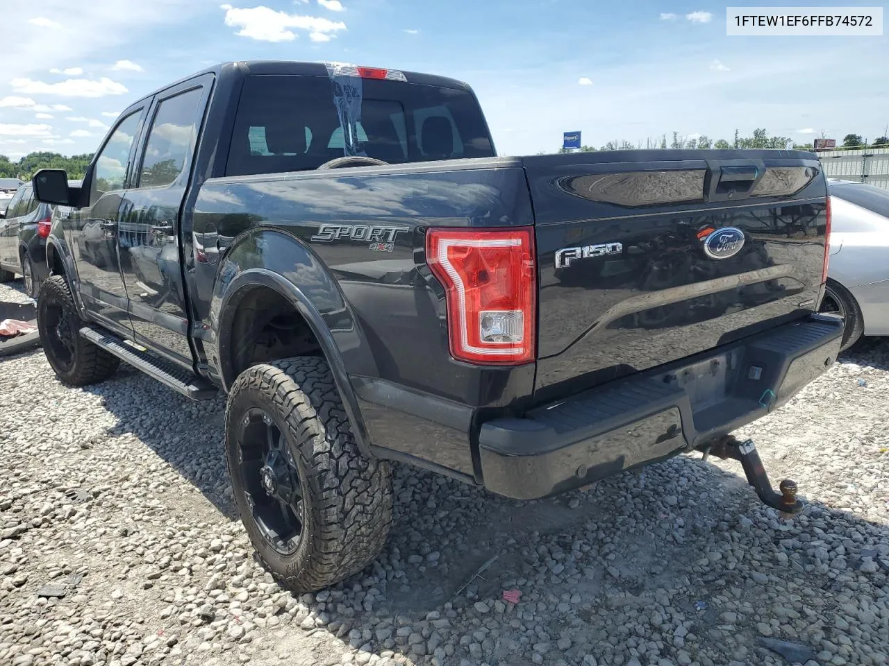 1FTEW1EF6FFB74572 2015 Ford F150 Supercrew