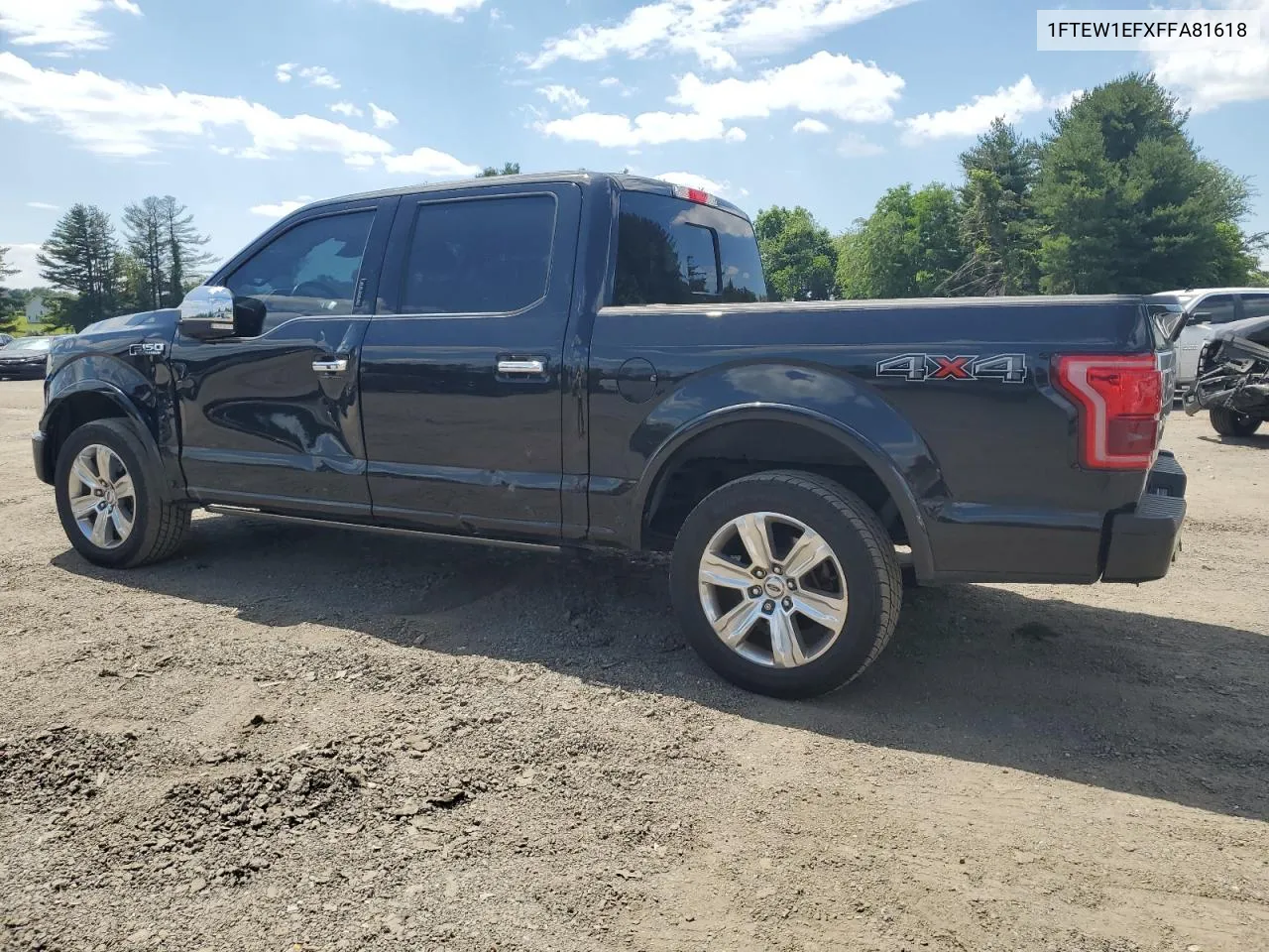 2015 Ford F150 Supercrew VIN: 1FTEW1EFXFFA81618 Lot: 58722364