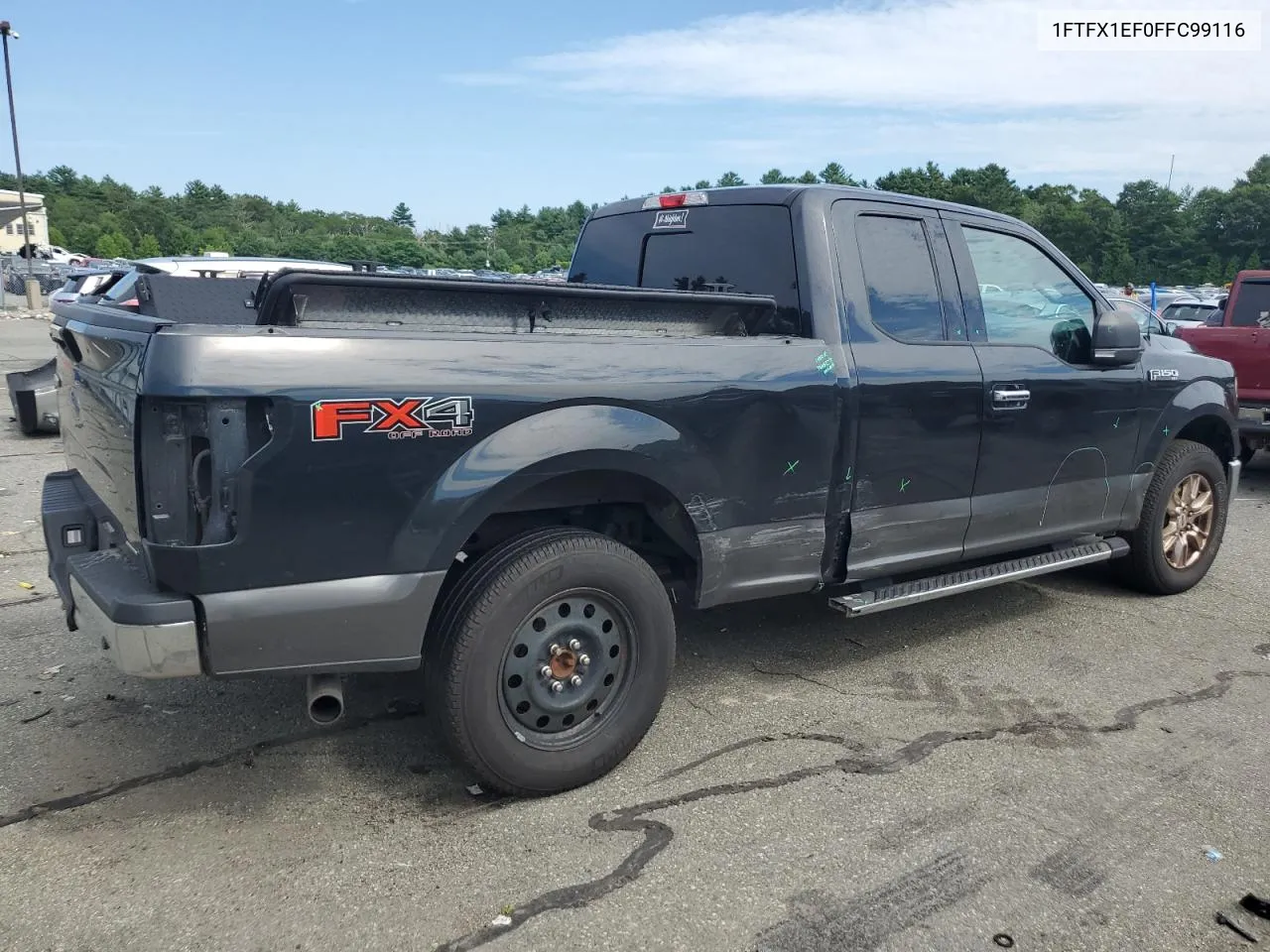 2015 Ford F150 Super Cab VIN: 1FTFX1EF0FFC99116 Lot: 61959604