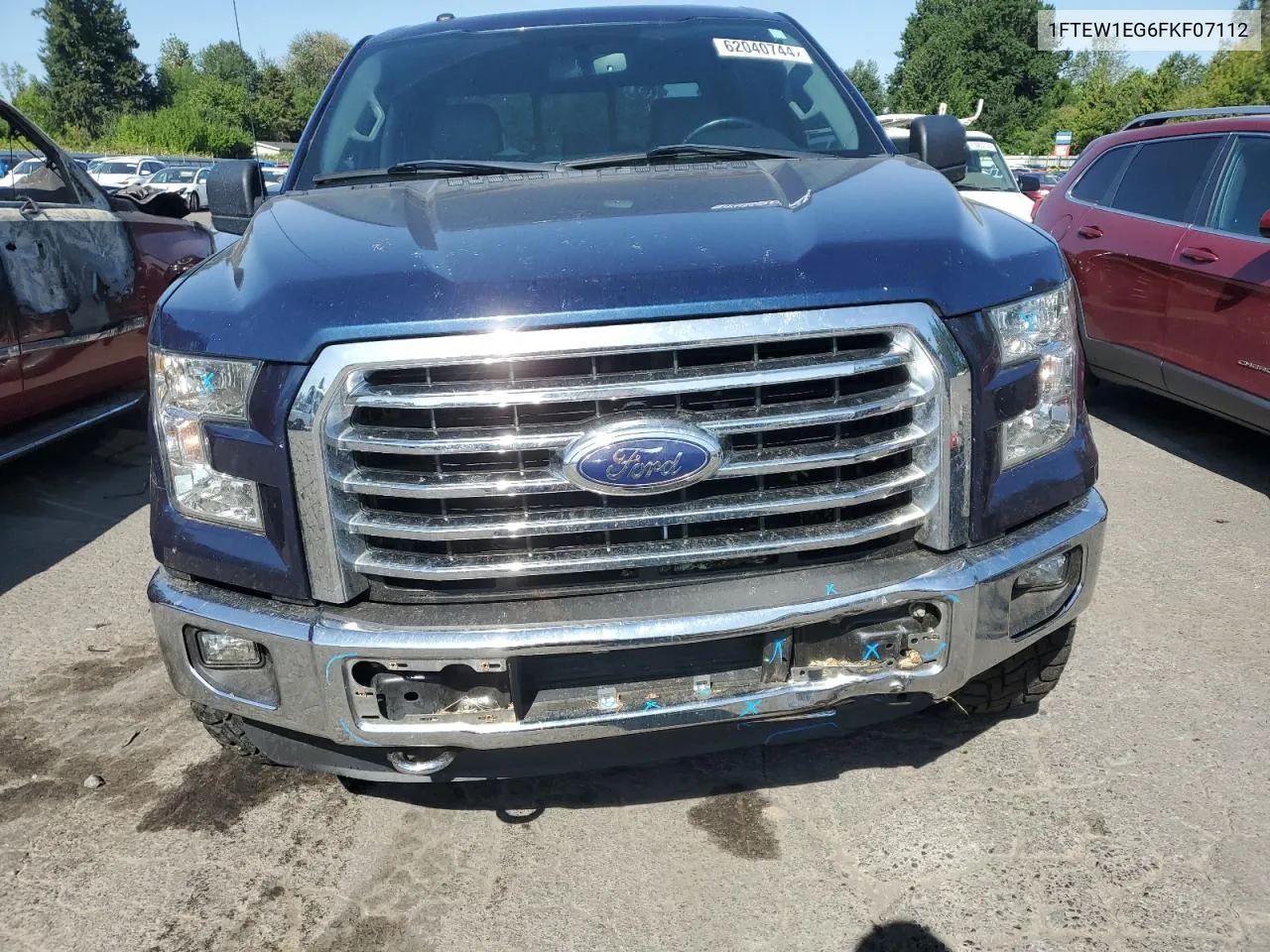 2015 Ford F150 Supercrew VIN: 1FTEW1EG6FKF07112 Lot: 62040744