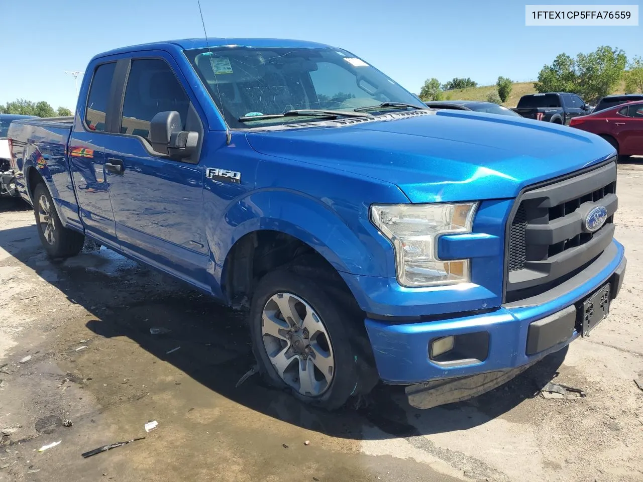 2015 Ford F150 Super Cab VIN: 1FTEX1CP5FFA76559 Lot: 67657624