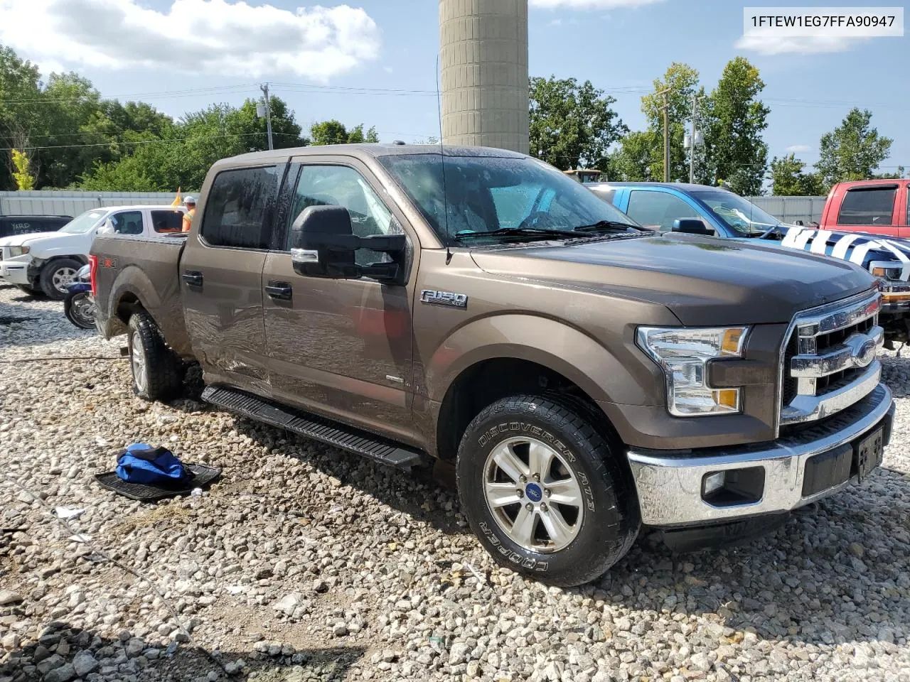 1FTEW1EG7FFA90947 2015 Ford F150 Supercrew