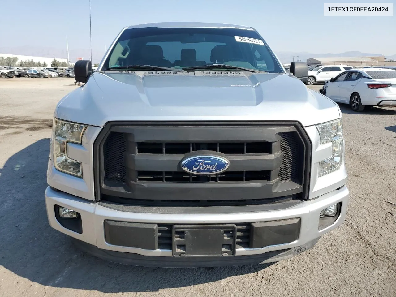 2015 Ford F150 Super Cab VIN: 1FTEX1CF0FFA20424 Lot: 68286424