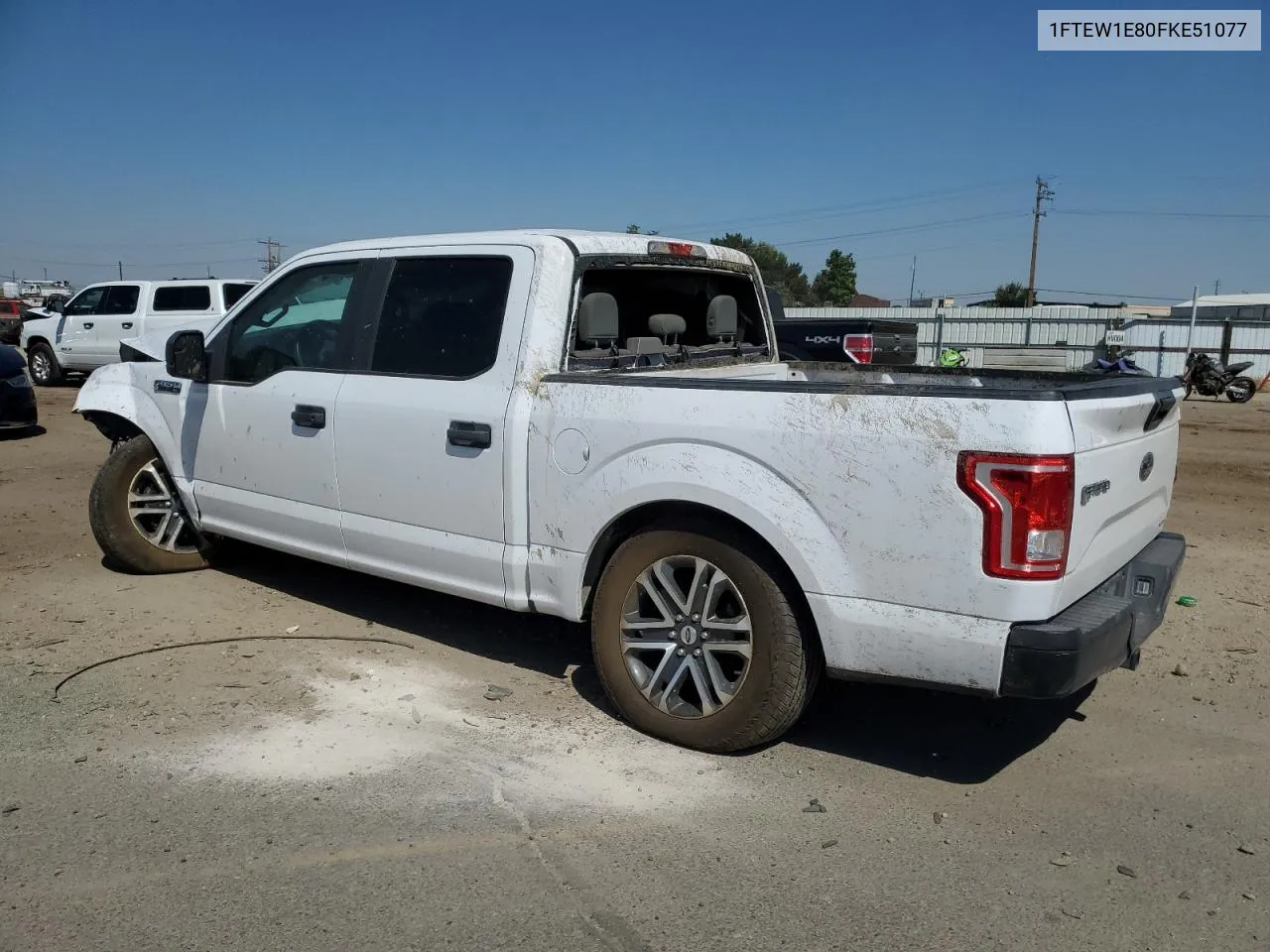 2015 Ford F150 Supercrew VIN: 1FTEW1E80FKE51077 Lot: 68553924