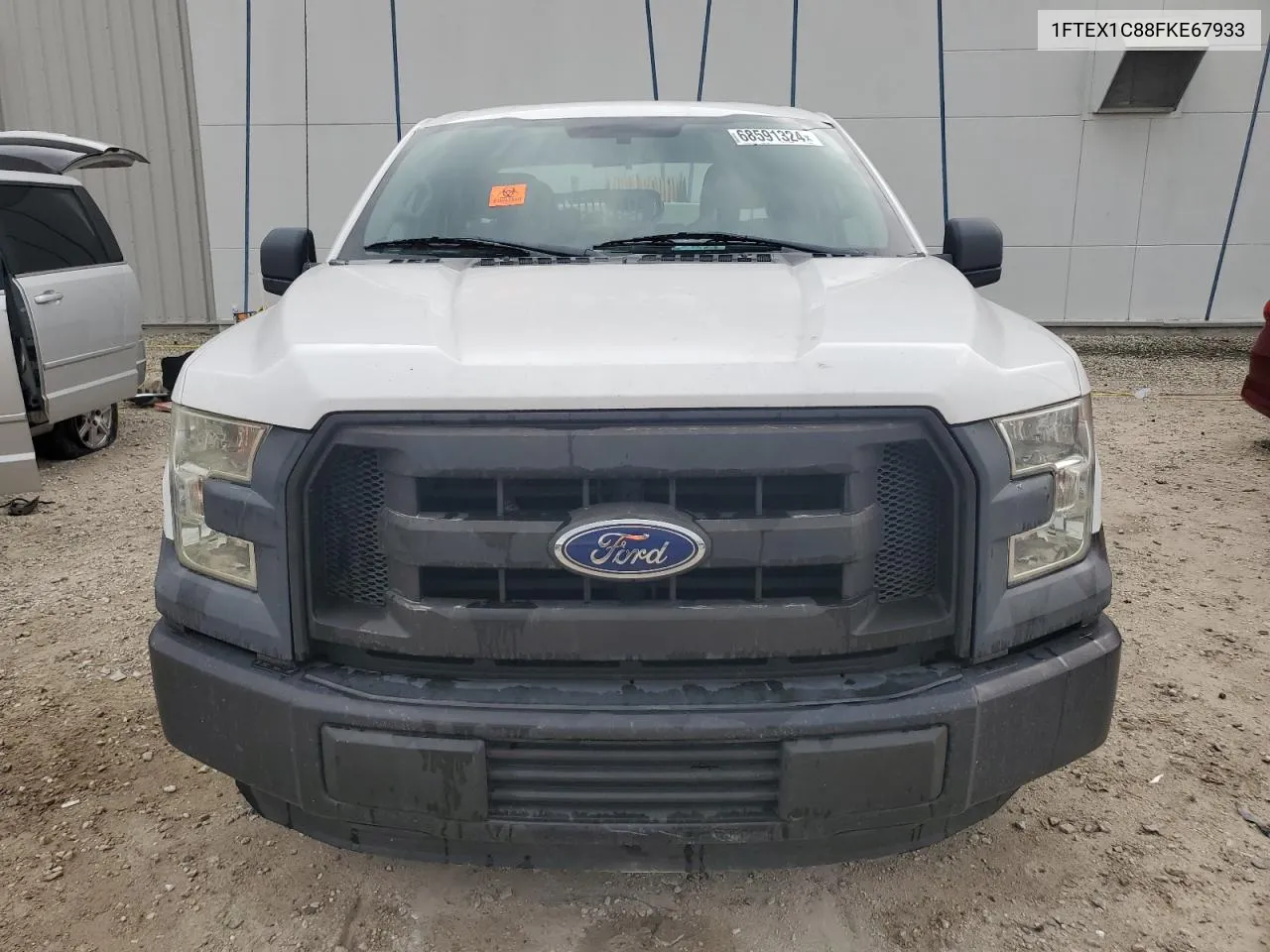 2015 Ford F150 Super Cab VIN: 1FTEX1C88FKE67933 Lot: 68591324