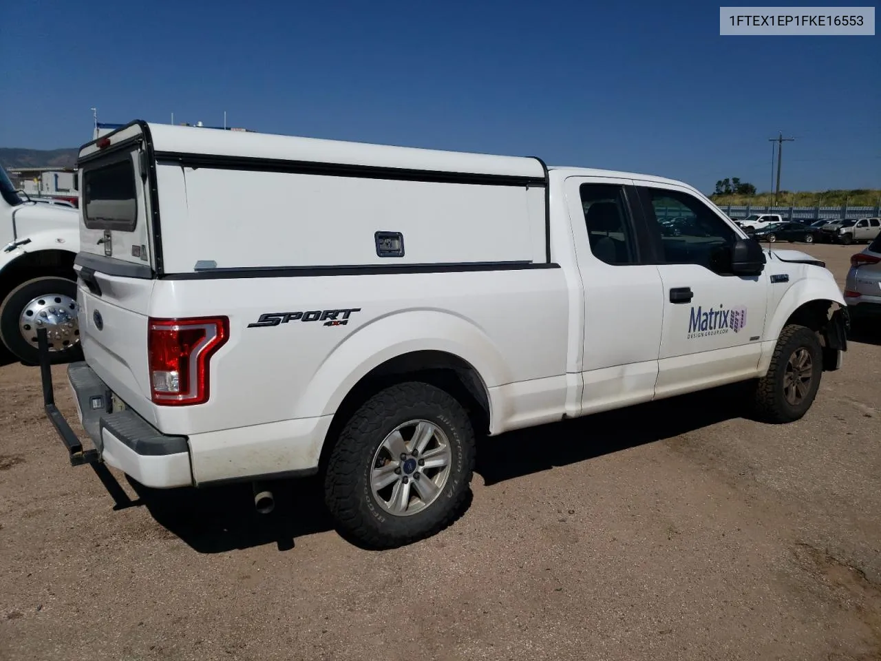 1FTEX1EP1FKE16553 2015 Ford F150 Super Cab