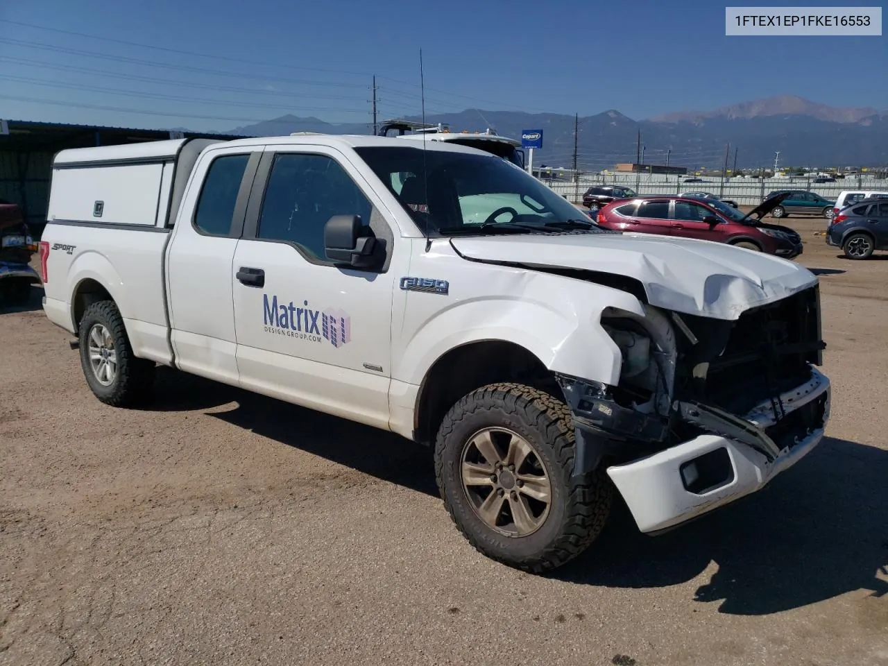 1FTEX1EP1FKE16553 2015 Ford F150 Super Cab