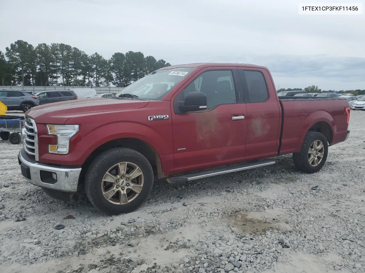 1FTEX1CP3FKF11456 2015 Ford F150 Super Cab