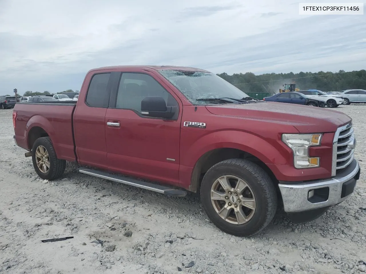 1FTEX1CP3FKF11456 2015 Ford F150 Super Cab