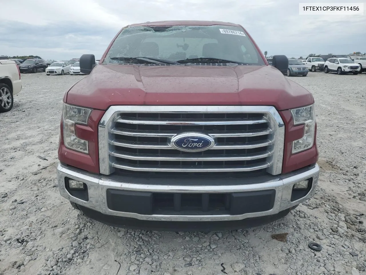 1FTEX1CP3FKF11456 2015 Ford F150 Super Cab