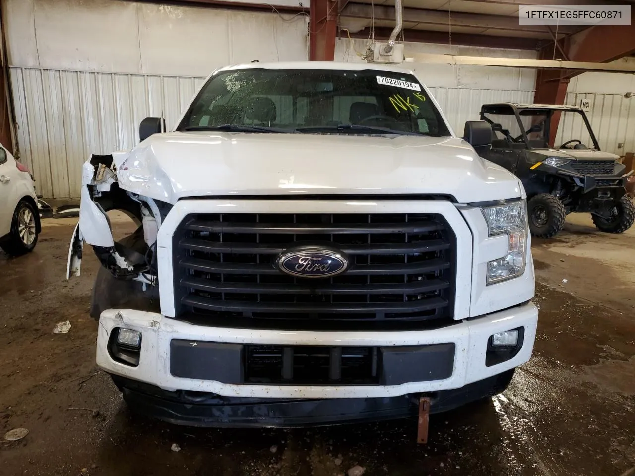 2015 Ford F150 Super Cab VIN: 1FTFX1EG5FFC60871 Lot: 70220194