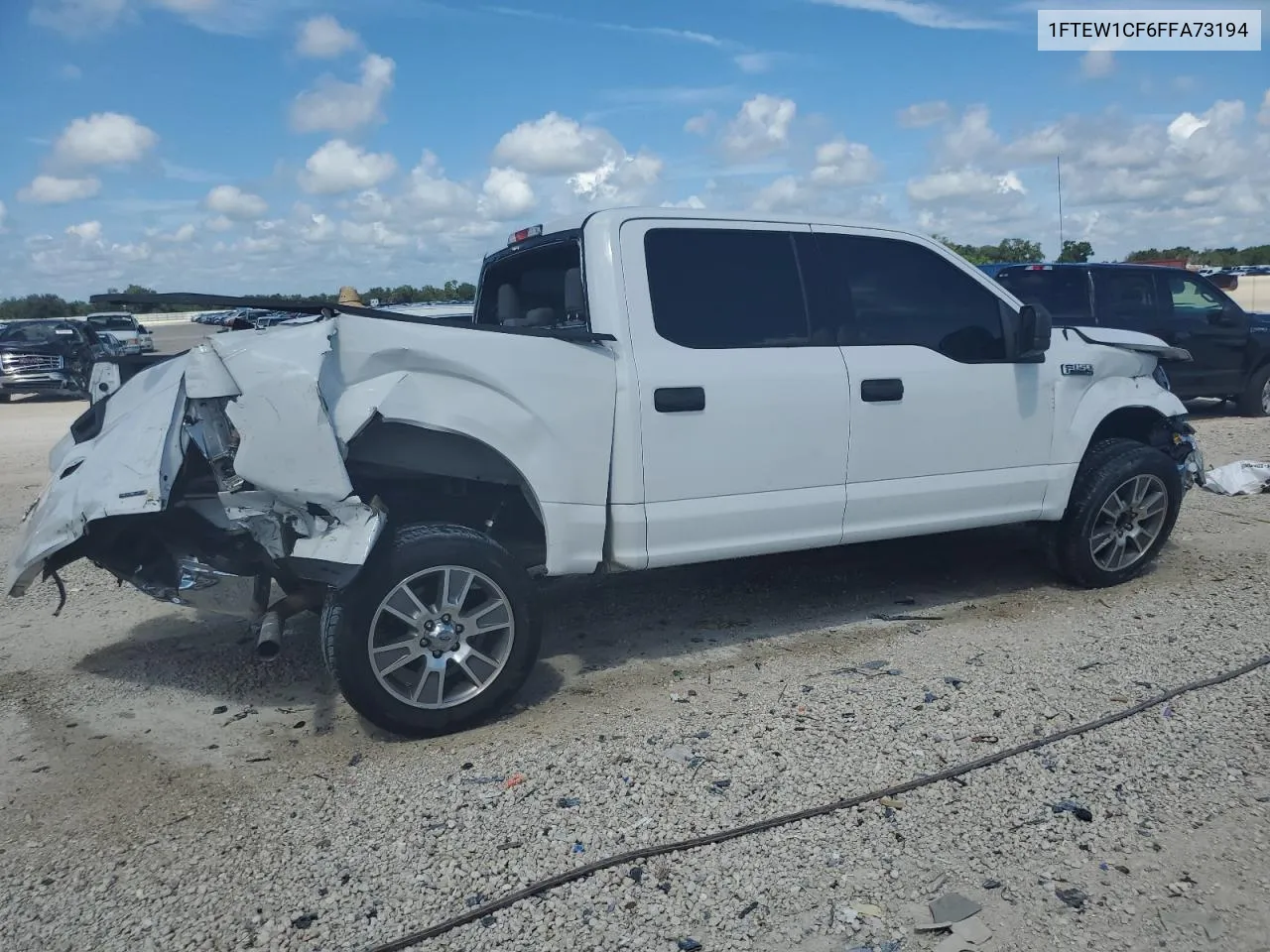 2015 Ford F150 Supercrew VIN: 1FTEW1CF6FFA73194 Lot: 70610814