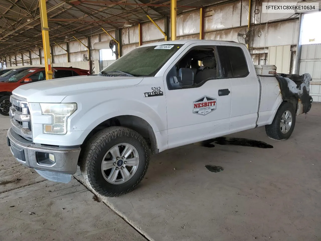 2015 Ford F150 Super Cab VIN: 1FTEX1C8XFKE10634 Lot: 70824634